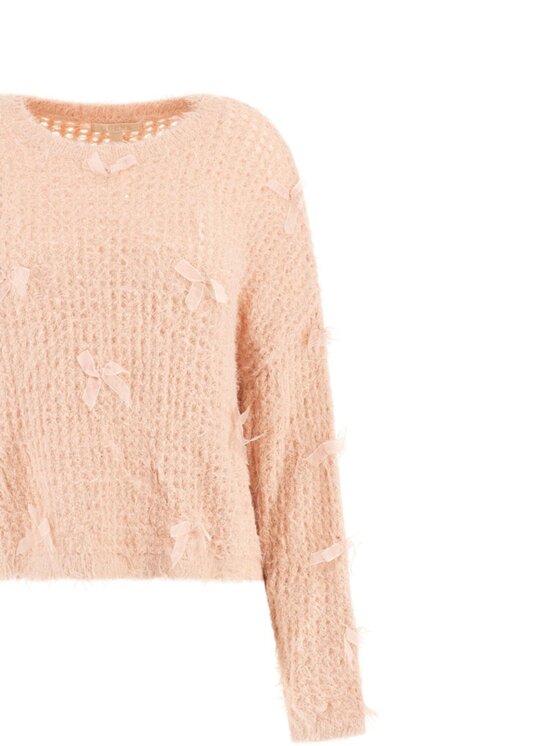Guess Guess Maglione LS CN HINATA LUREX FUZ SWTR Rosa Regular Fit