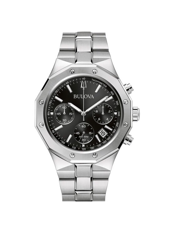Bulova Bulova Zegarek 96B410 Srebrny