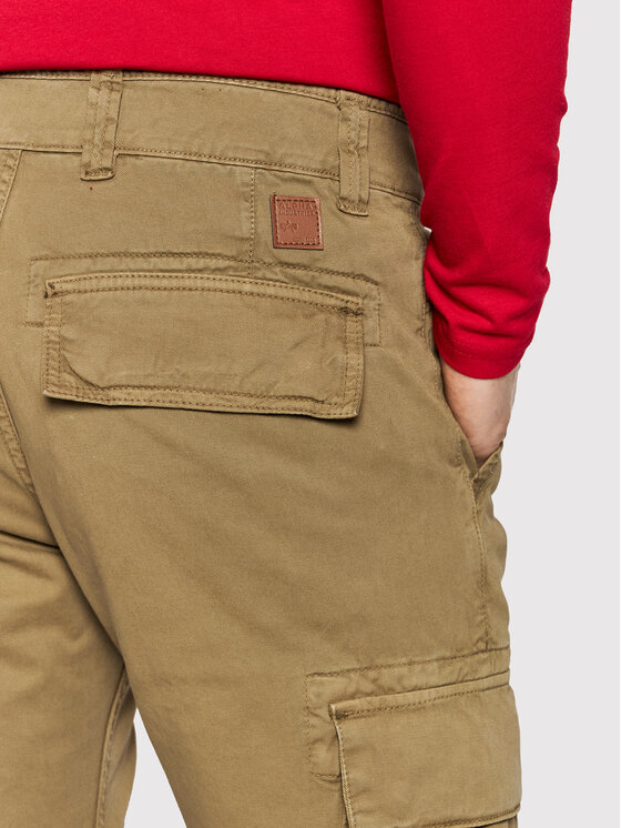 Alpha Industries Alpha Industries Spodnie materiałowe Agent 158205 Beżowy Regular Fit
