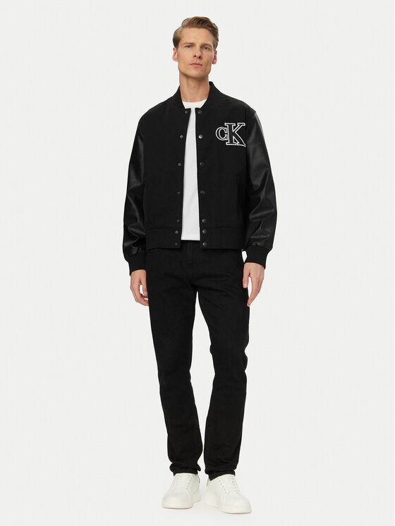 Calvin Klein Jeans Calvin Klein Jeans Kurtka bomber LV04RF407G Czarny Regular Fit