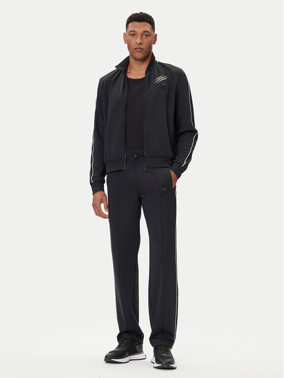 Plein Sport Plein Sport Bluză FAEC MJB3816 STE003N Negru Regular Fit