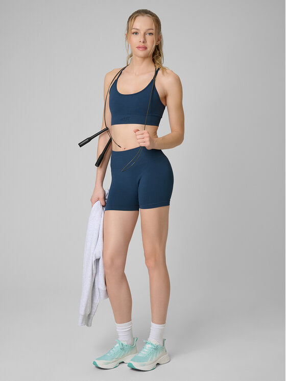 4F 4F Kolarki BASIC+ Turkusowy Slim Fit