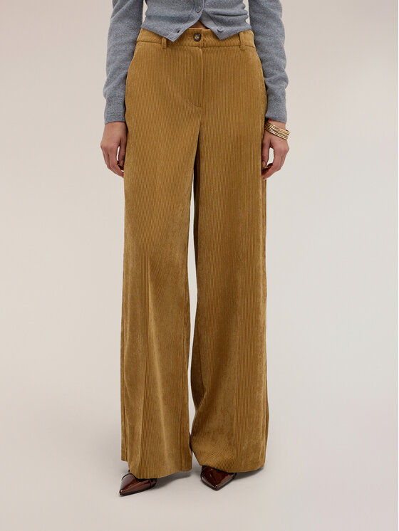 Motivi Motivi Pantaloni di tessuto P07RQ004988N025 Giallo Over Fit