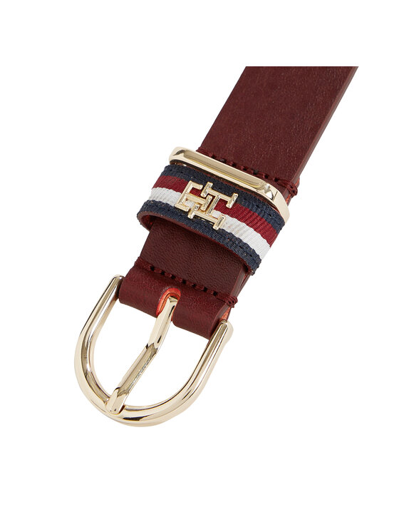 Tommy Hilfiger Ceinture femme Th Timeless 2.5 Corp AW0AW15376 Rouge