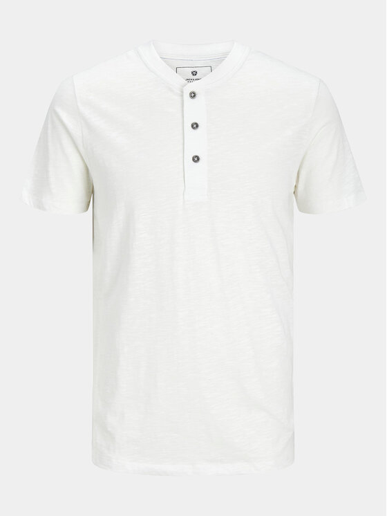 Jack&Jones Jack&Jones Majica Jprblunixs 12257965 Bela Slim Fit
