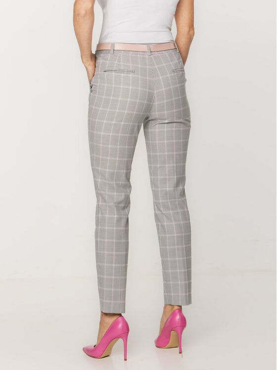 Willsoor Willsoor Spodnie damskie 67771 Szary Tapered Leg