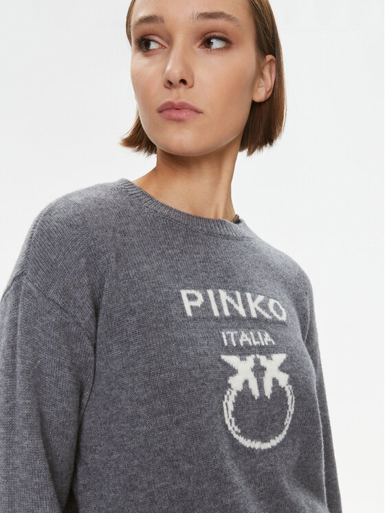 PINKO Pinko Pullover Burgos 100414 Y7Z4 Grau Regular Fit