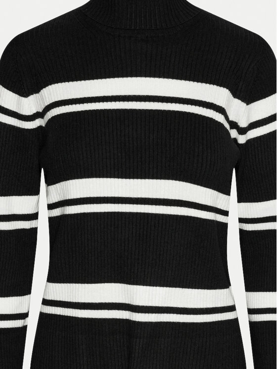 Pieces Pieces Rollkragenpullover Anomi 17150678 Schwarz Regular Fit