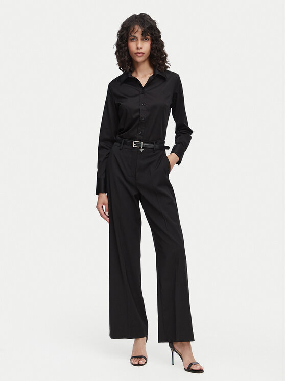 Guess Guess Cămașă W6YH10 W2752 Negru Slim Fit