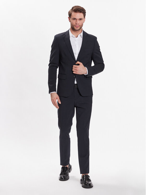Calvin Klein Calvin Klein Koszula Hidden K10K109891 Biały Extra Slim Fit