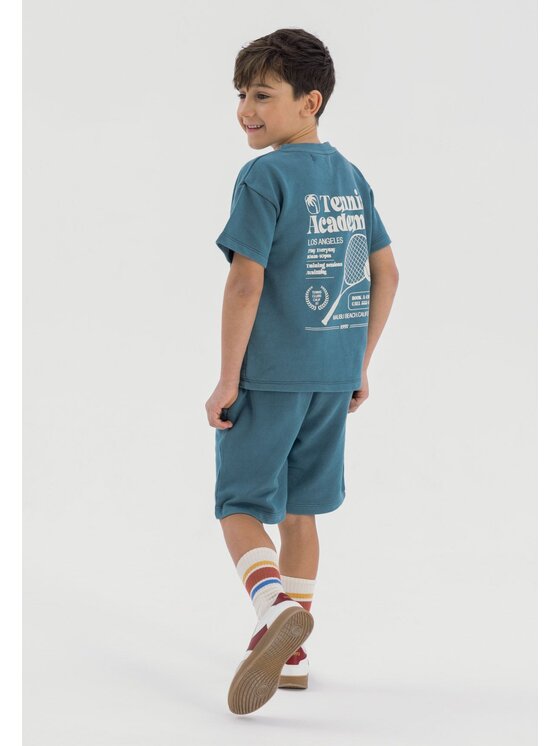 minoti minoti T-Shirt 23fleece73 Zielony Regular Fit