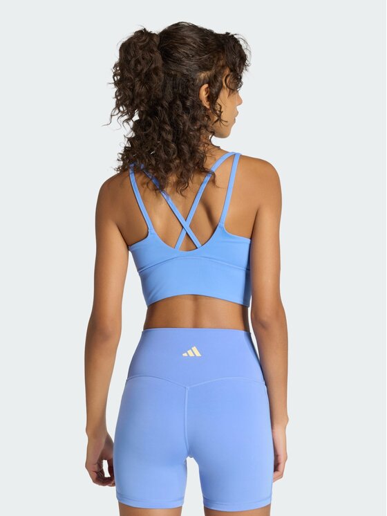 adidas adidas Biustonosz sportowy 158406 Błękitny