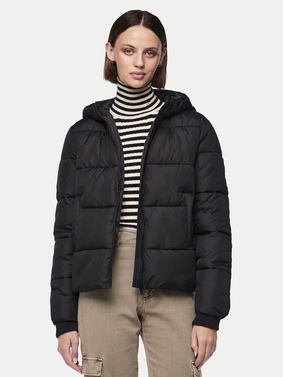 Pieces Pieces Μπουφάν χειμωνιάτικο 17115626 Μαύρο Regular Fit