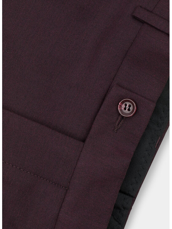 Pako Lorente Pako Lorente Spodnie garniturowe P21WF-6G-065 Bordowy Slim Fit