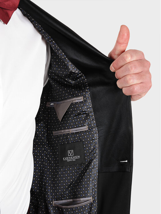 Evenemen Evenemen Garnitur Smoking C Czarny Slim Fit