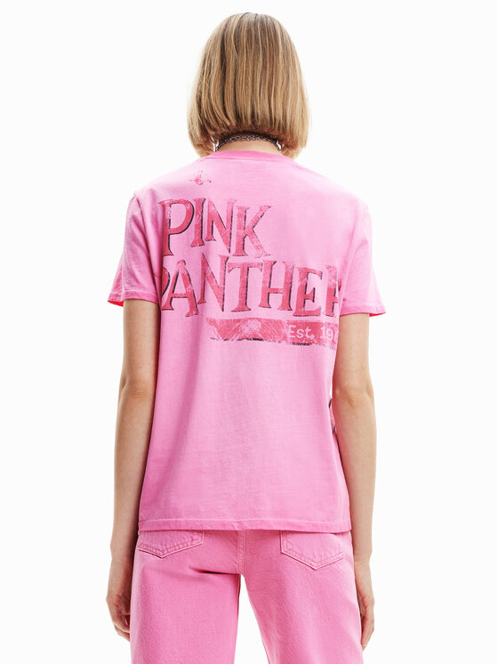Desigual Desigual T-särk PINK PANTHER 23SWTK81 Roosa Regular Fit