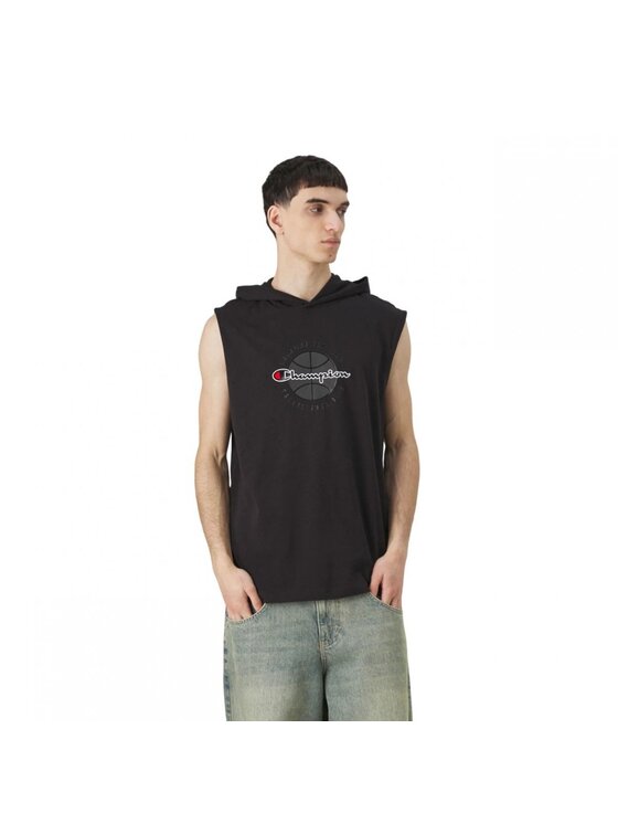 Champion Champion T-shirt SLEEVELESS HOODED T-SHIRT Nero Regular Fit