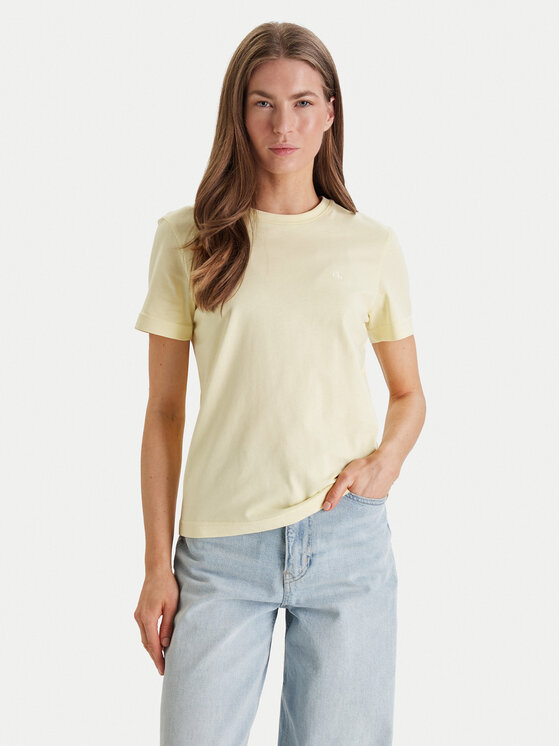Calvin Klein Jeans Tricou Monogram LV047B224G Galben Regular Fit