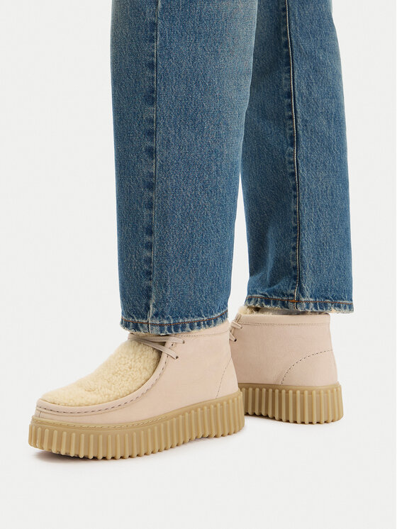 Clarks Clarks Trzewiki Torhill Moss 26182914 Beżowy