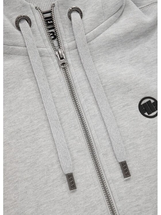 PITBULL PITBULL Bluza Small Logo Szary Regular Fit