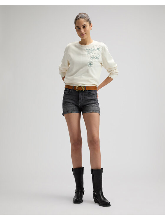 Lee Lee Bluza FLOWER SWS Biały Regular Fit