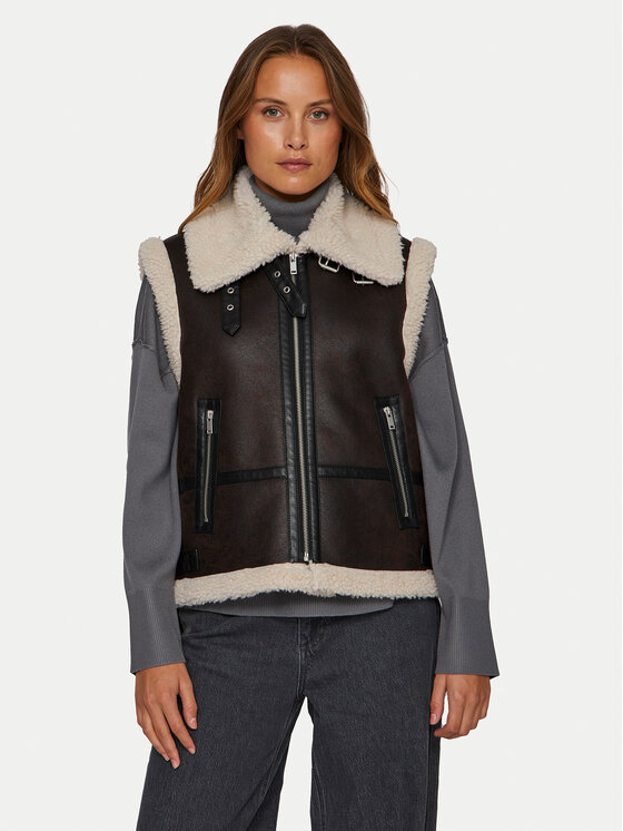 Vila Vila Vestă Risi 14097989 Maro Regular Fit