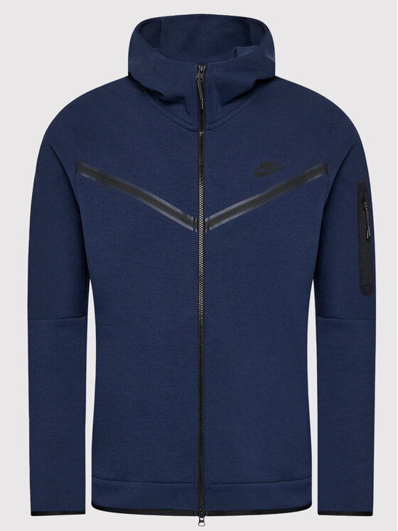 Nike Felpa Tech Fleece CU4489 Blu scuro Standard Fit • Modivo.it