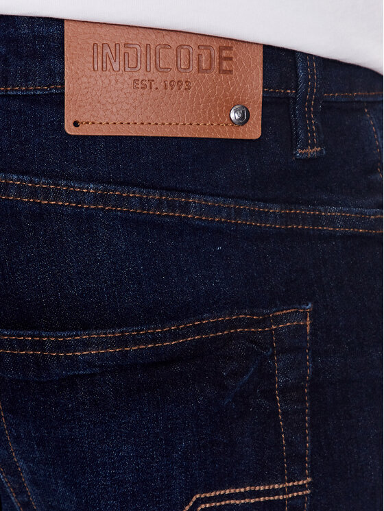 INDICODE INDICODE Džínsové šortky Kaden 70-100 Modrá Regular Fit