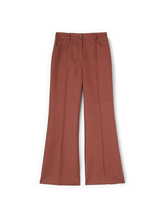 Motivi Motivi Pantaloni di tessuto P083Q004529N022 Marrone Flare Fit