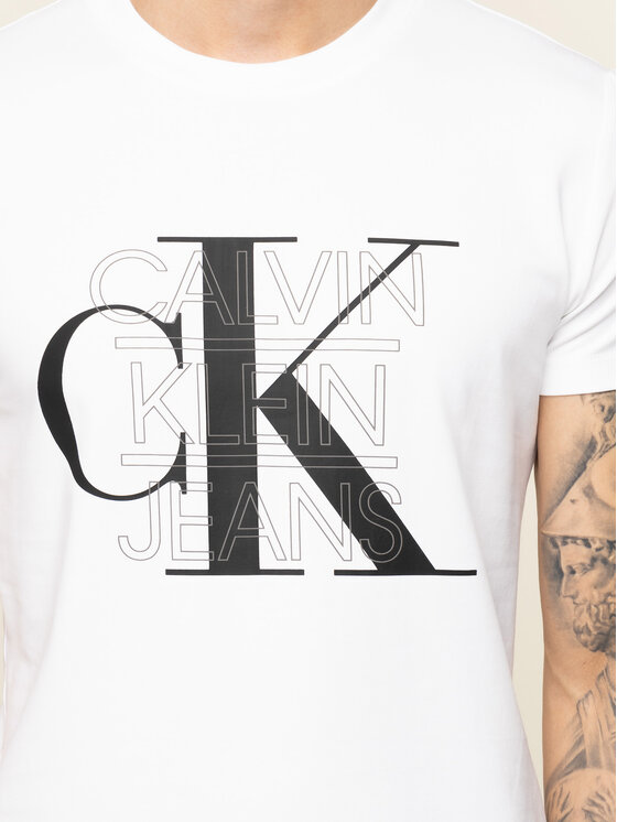 Calvin Klein Jeans Calvin Klein Jeans T-Shirt CK Graphic J30J314229 Weiß Slim Fit