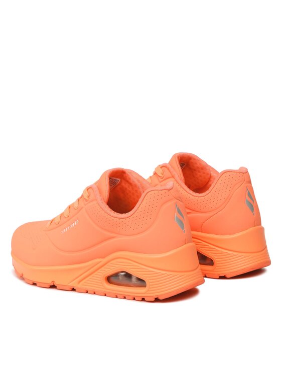 Skechers Skechers Sneakersy Uno Night Shades 73667/ORG Pomarańczowy