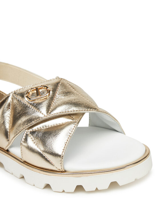 TWINSET TWINSET Sandalen 251GCJ044 S Goldfarben