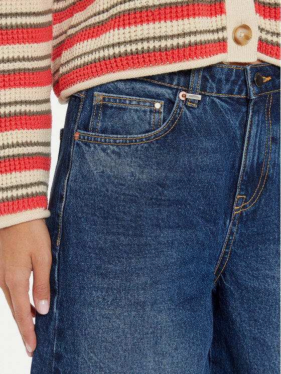 United Colors Of Benetton United Colors Of Benetton Traperice 45F8DE01Z Tamnoplava Wide Leg