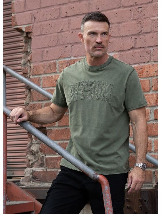 PITBULL PITBULL T-Shirt NORTON APP Zielony Regular Fit