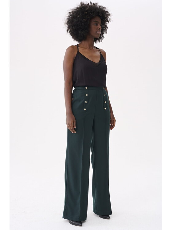 blue shadow blue shadow Spodnie damskie Celia BS Zielony Standard Fit