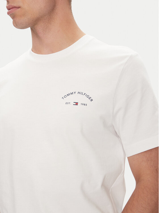 Tommy Hilfiger Tommy Hilfiger T-Shirt Hotel MW0MW39352 Biały Regular Fit