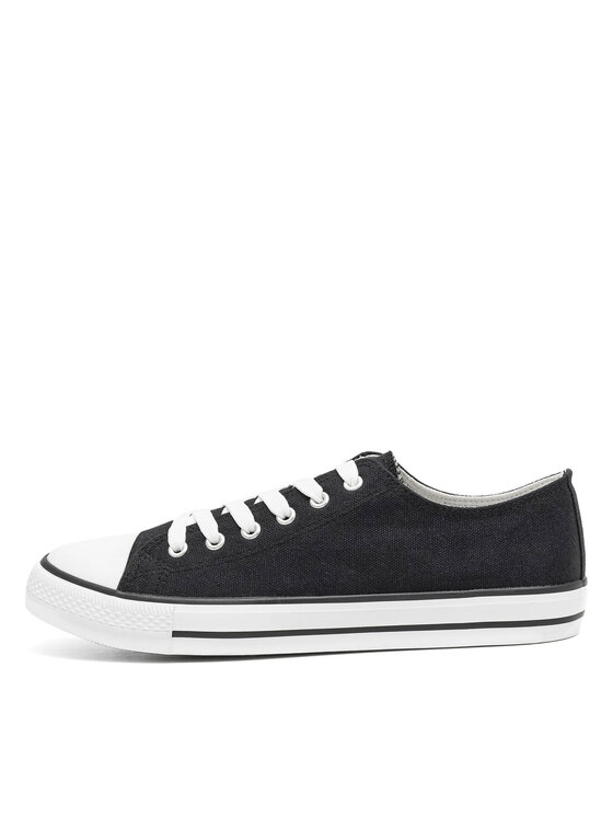 Lanetti Lanetti Sneakers aus Stoff MSS20503-01A Schwarz