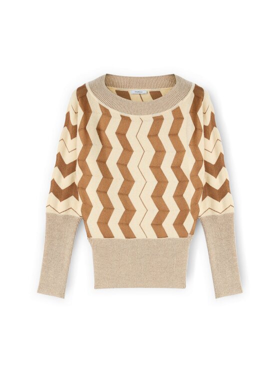 Motivi Motivi Maglione M048W003723N0S1 Crema Over Fit