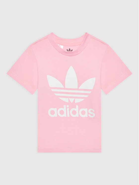 adidas T-krekls Trefoil HE2188 Rozā Regular Fit