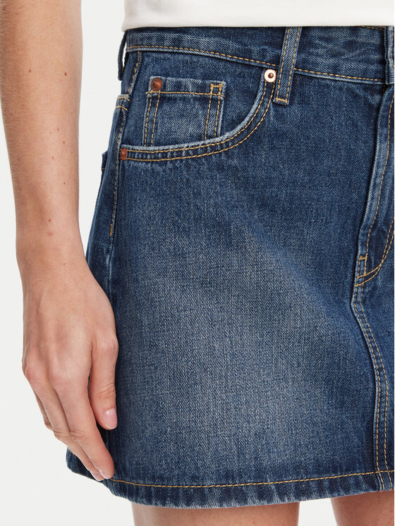 United Colors Of Benetton United Colors Of Benetton Jeans suknja 4AW7D004U Plava Regular Fit