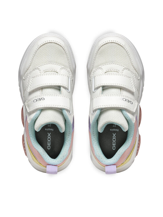 Geox Geox Sneakersy J Illuminus J55HPA 014BU C0653 DD Biały