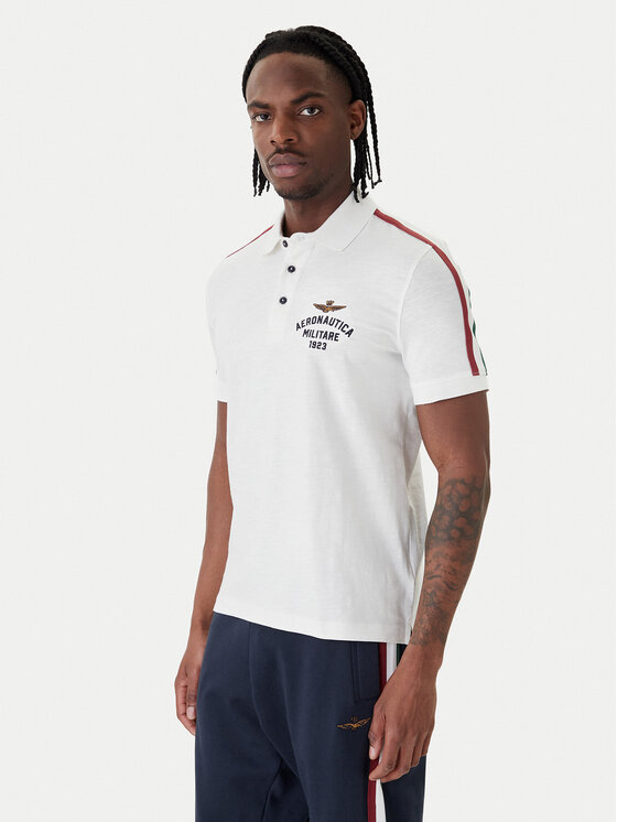 Aeronautica Militare Tricou polo 261PO1926UJ00723 Alb Regular Fit
