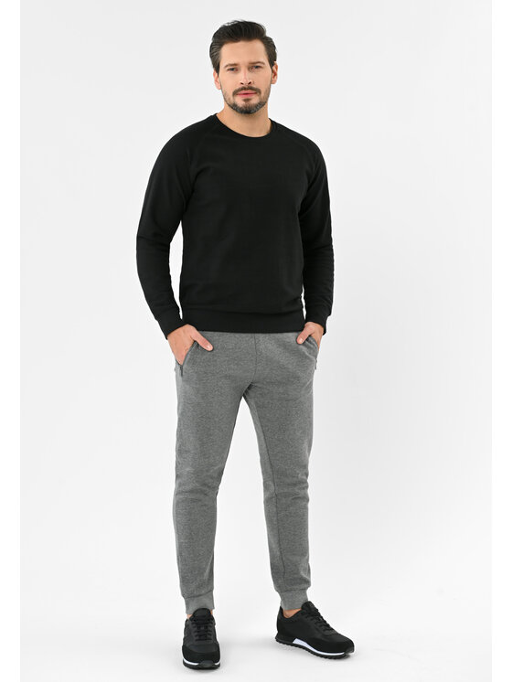 Volcano Volcano Bluza B-LION Czarny Regular Fit