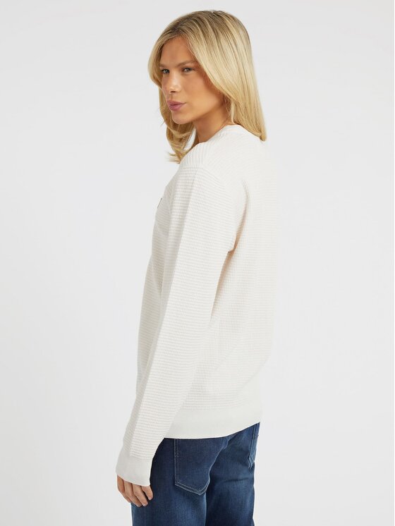 Guess Guess Sweter 146117 Beżowy Classic Fit
