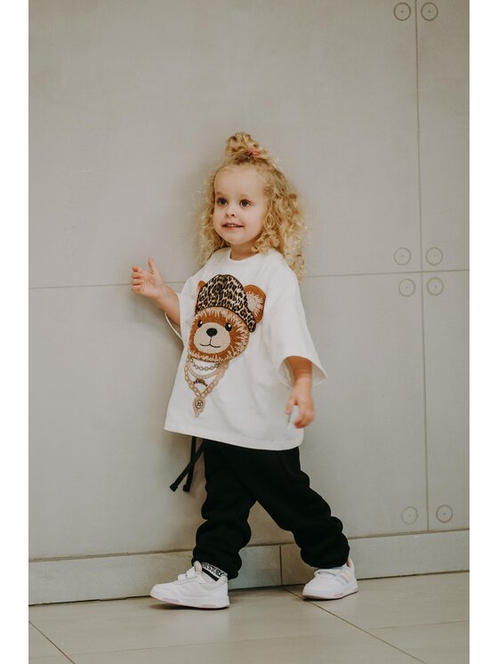 Bejbi Story Bejbi Story T-Shirt T-shirt oversize Elliot Teddy Écru Oversize