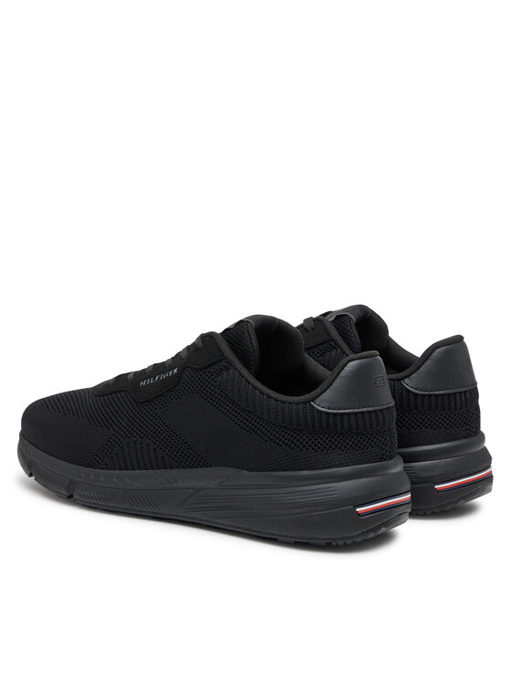 Tommy Hilfiger Tommy Hilfiger Снікерcи Faston 6c Mix FM0FM05423 Чорний