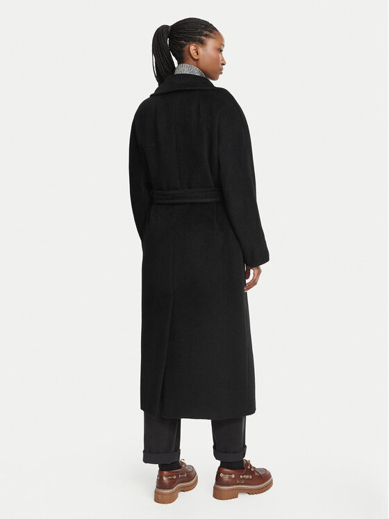 Weekend Max Mara Weekend Max Mara Płaszcz wełniany Tempera 2625016072 Czarny Regular Fit
