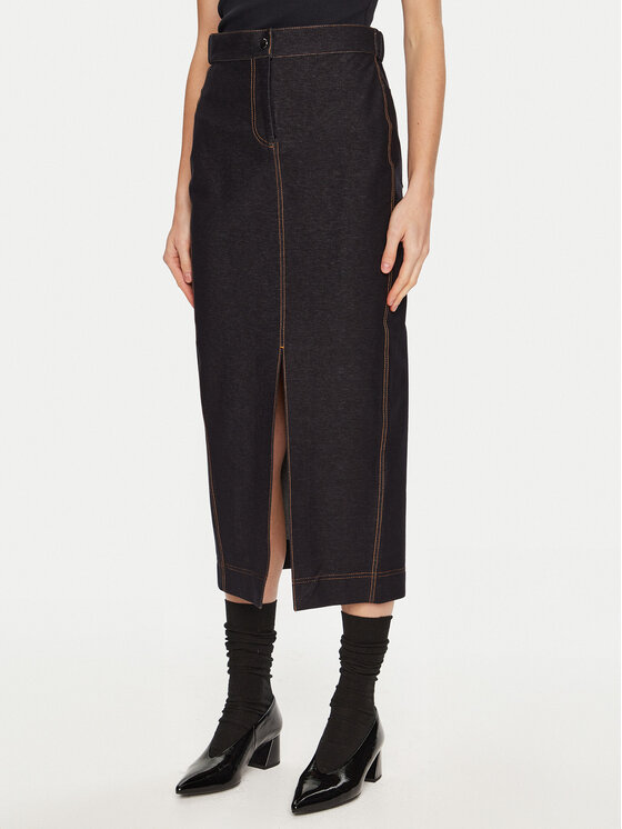 Max Mara Leisure Max Mara Leisure Fustă de blugi Breda 2426776058 Bleumarin Regular Fit