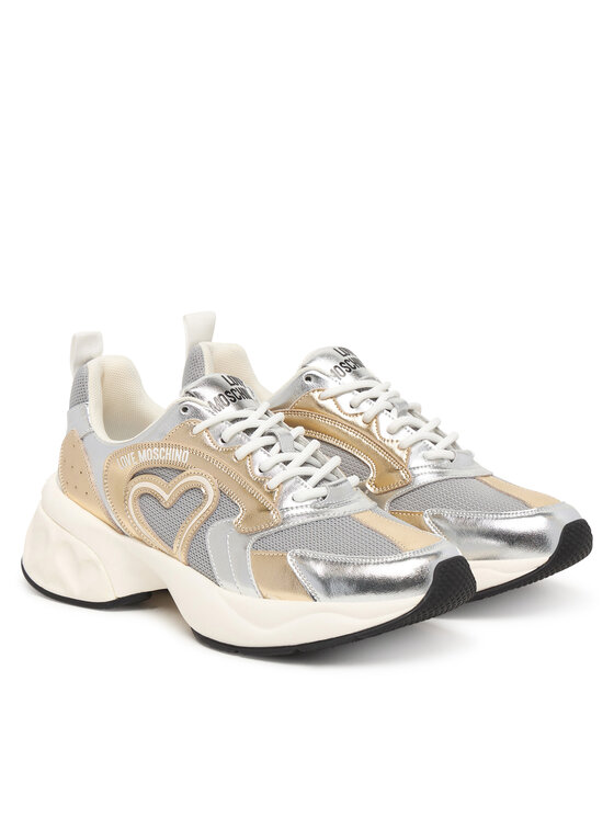 LOVE MOSCHINO LOVE MOSCHINO Sneakersy JA15456G0OIQC90A Biały