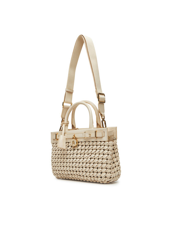 Tommy Hilfiger Tommy Hilfiger Käekott American Icon Mini Tote Le Wo AW0AW17395 Beež